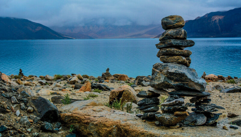 A cairn of stones